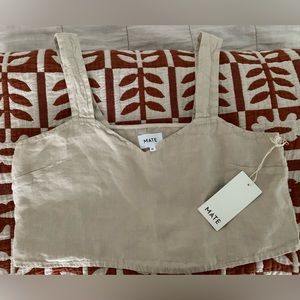 MATE the Label Beige Crop Top